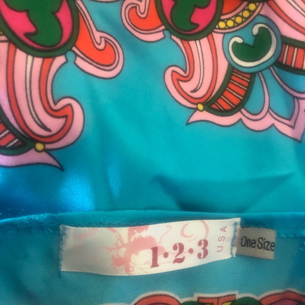 Blue and Pink Spaghetti Strap Maxi Sundress - Picture 9 of 16